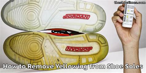 remove yellowing from shoes soles